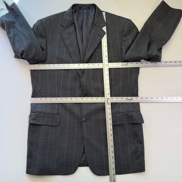 Joseph Abboud Sport Coat Blazer Men's Size‎ 42R Wool Plaid READ
